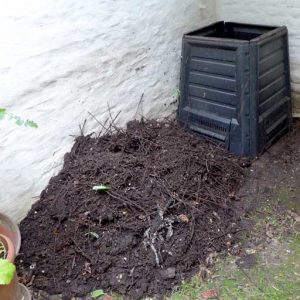 Compost for raised bed
