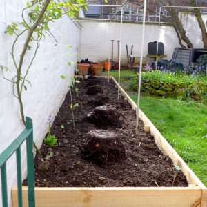 Use to feed raised bed