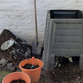 Feeding the garden compost