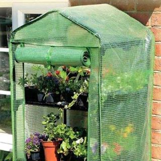 Gardman 4 Tier Mini Greenhouse with Re-inforced PVC Cover